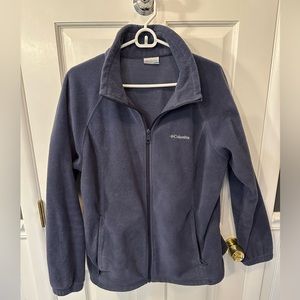 Columbia — blue fleece full-zip jacket — 1X